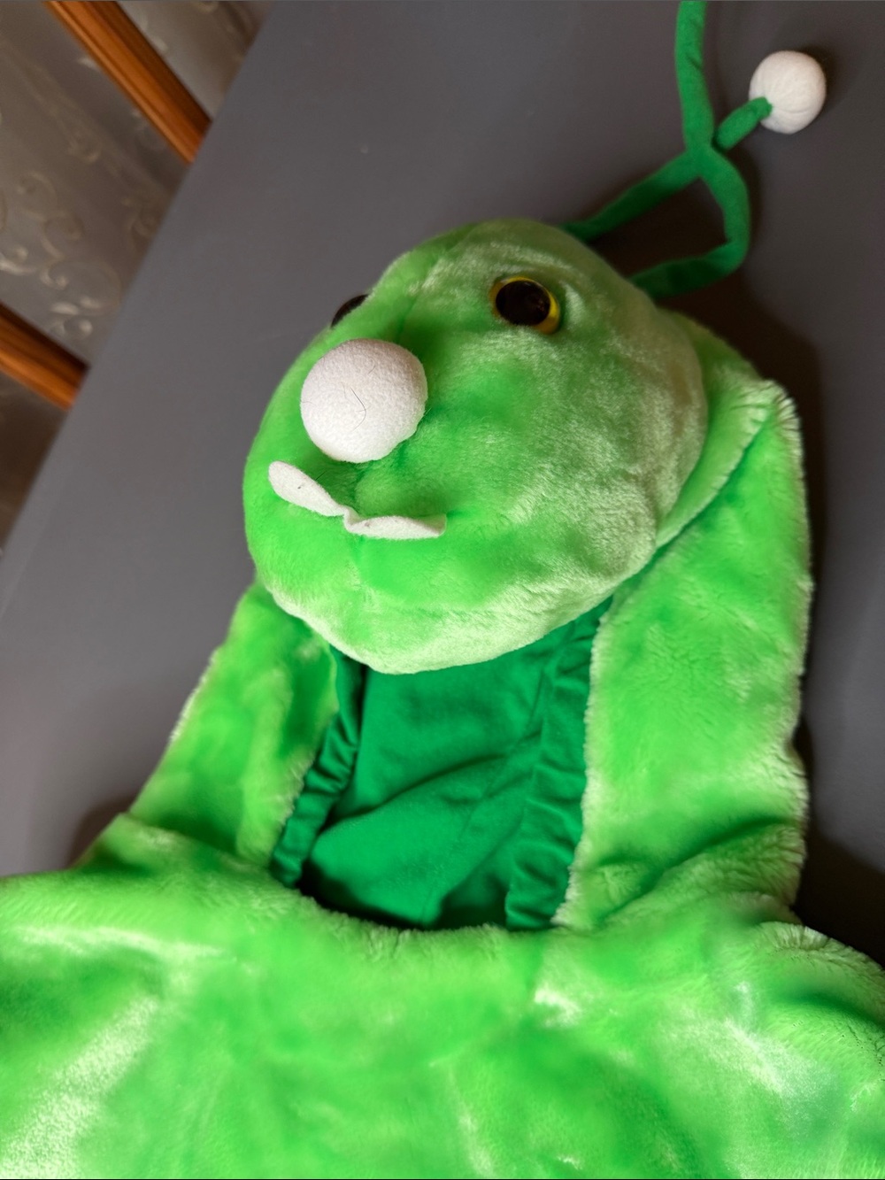 🐛Kid’s Plush Green Caterpillar Costume. Size: 3-5 - Picture 6 of 7